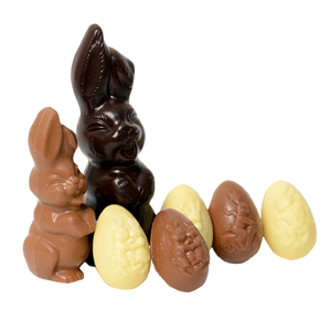 chocolade personeel Paashaas 200 gram en paaseitjes